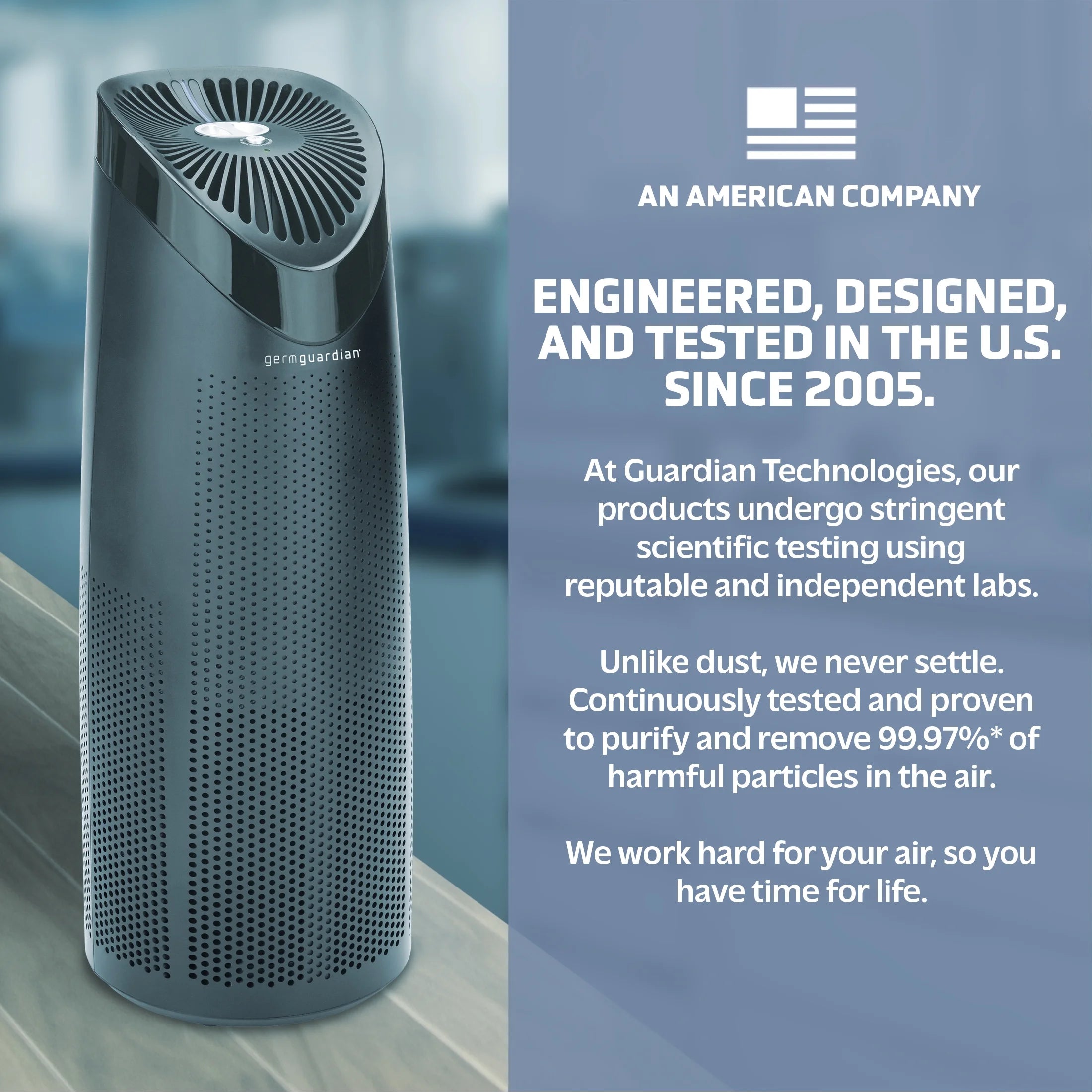 HEPA Air Purifier with UVC Light, 750 Sq. ft N7896