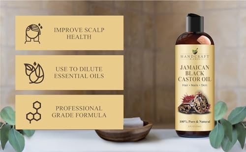 16 Fl Oz 100% Pure Natural Jamaican Black Castor Oil F864