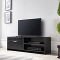 Black TV Cabinet with Storage Drawers Q206
