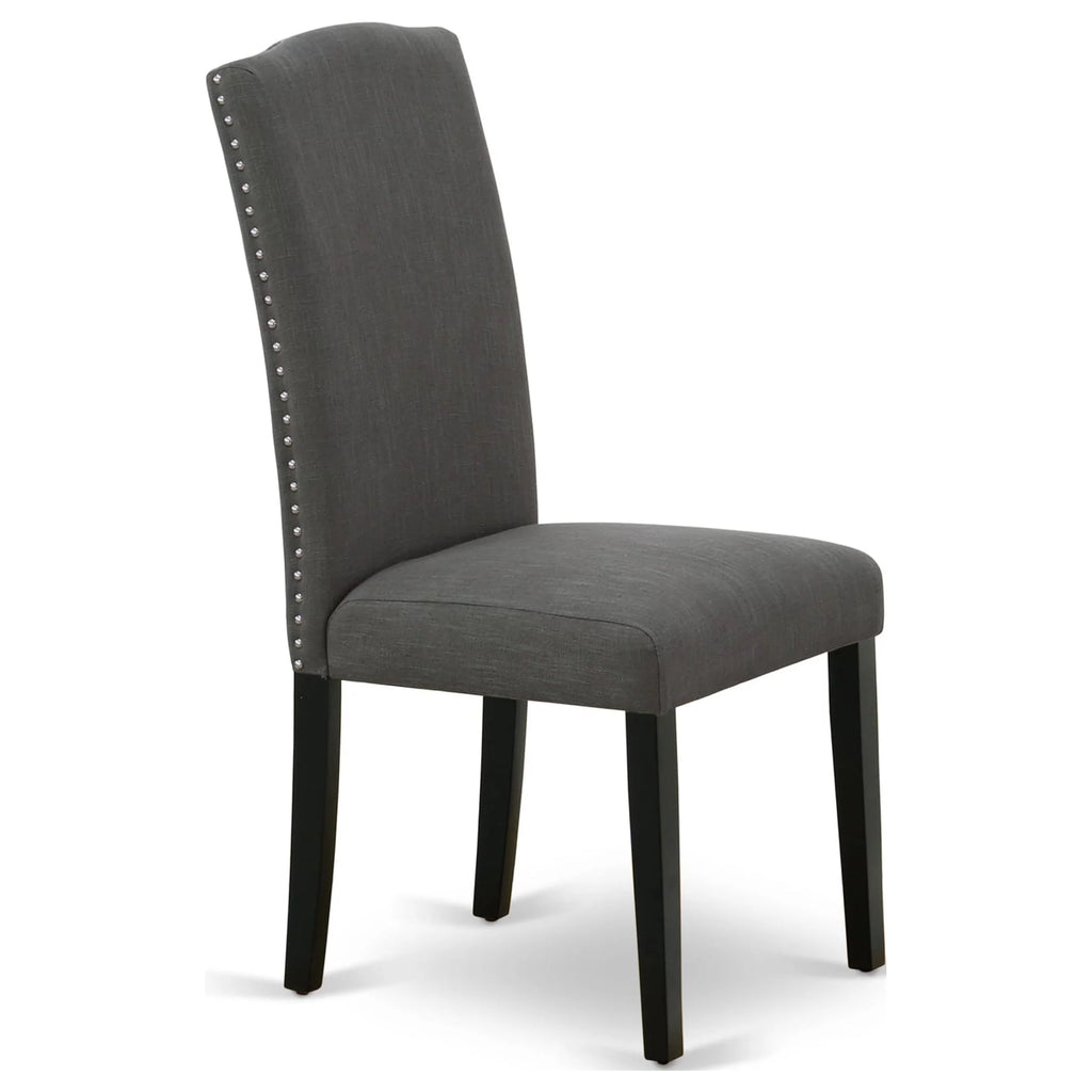 5-piece Wood Dining Set in Black/Dark Gotham Gray G948