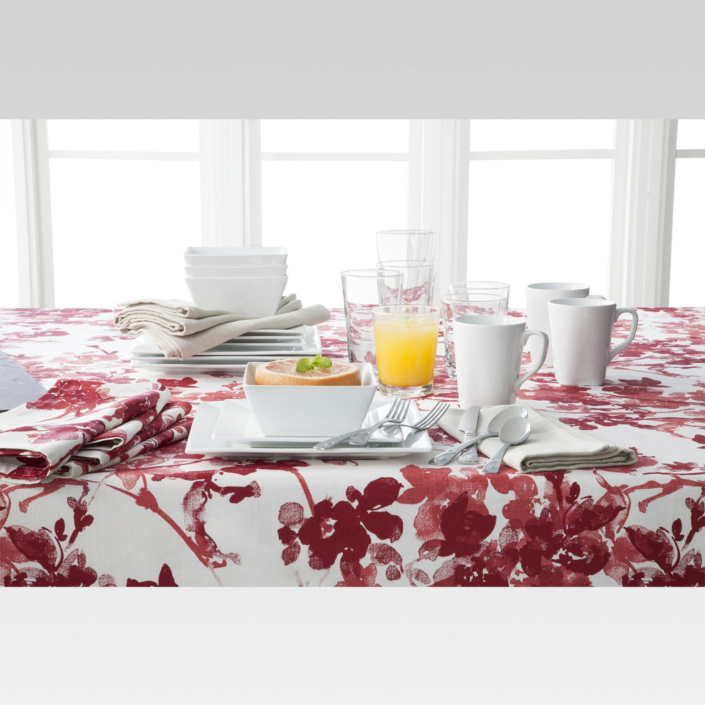 16pc White Porcelain Square Dinnerware Set E5575