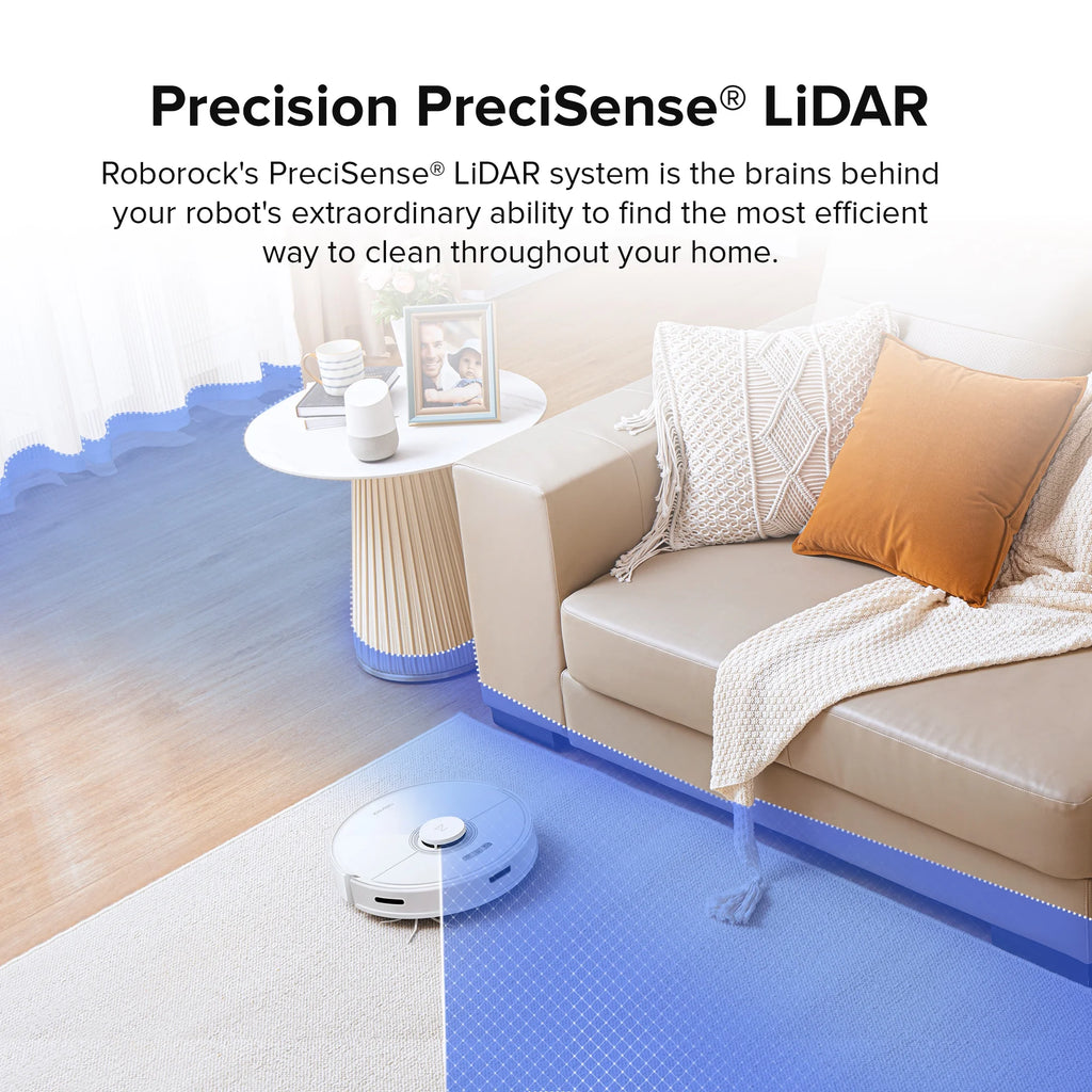 Robot Vacuum Cleaner with Auto-Empty Dock, 4200Pa Suction, White Z6685