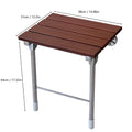 Folding Shower Seat Wall Mounted Wood Bathroom Bench R850