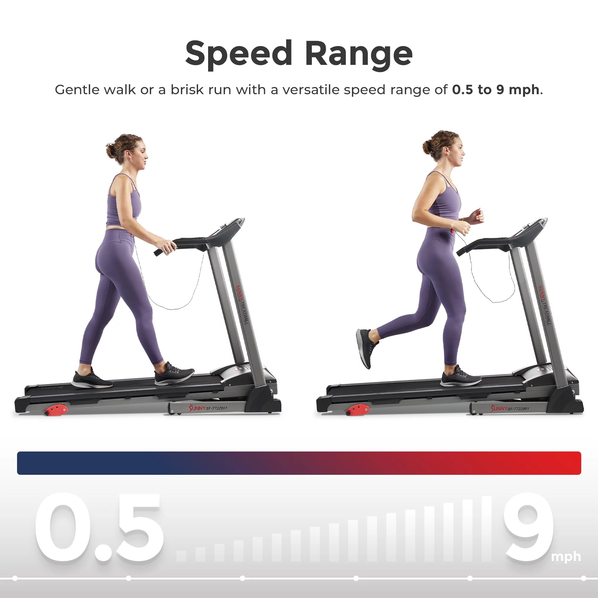 Foldable Electric Treadmill with Adjustable Incline T27263