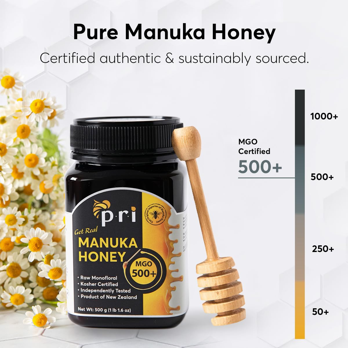 MGO 500+ 1.1LB Raw Monofloral Manuka Honey G407