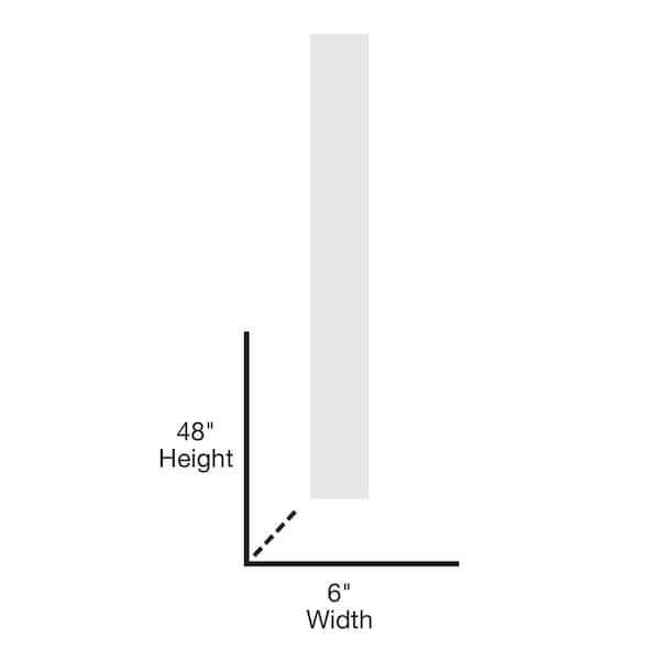 6 in. x 4 ft. PVC Plank T&G White S191857