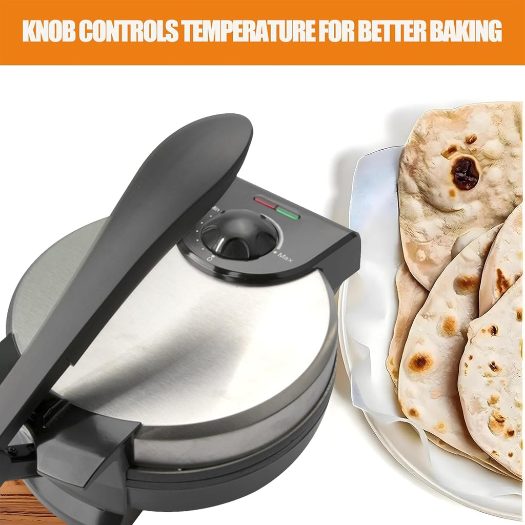 8 Inch Stainless Steel Non-Stick Electric Tortilla Maker R918454