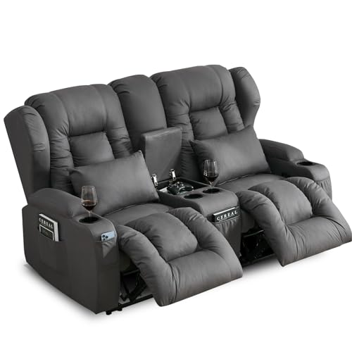 Beige RV Loveseat Recliner Sofa S871964