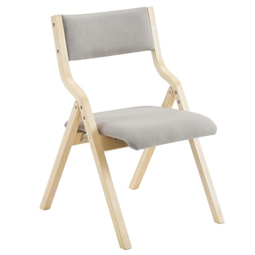 Wooden Padded Folding Chairs 2 Pack with Cushions X25381