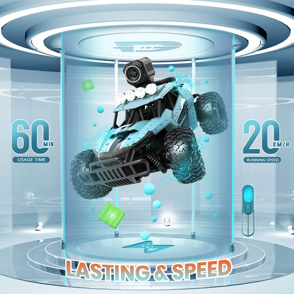 1/16 Scale Remote Control Car with 720P HD FPV Camera and 2 Batteries R98627