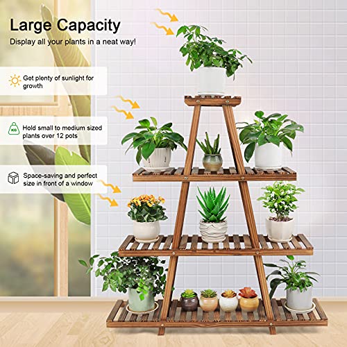 4 Tier Wood Plant Stand R539967