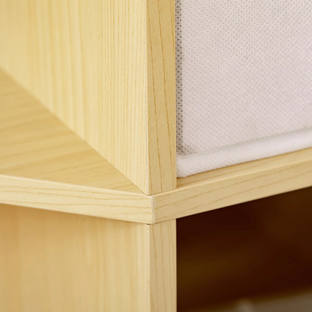 Natural Kids Corner Cabinet with Three Baskets L8478