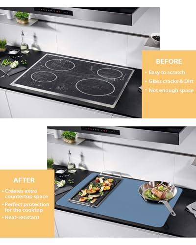 Pure Black Solid Color Stove Top Cover Z434