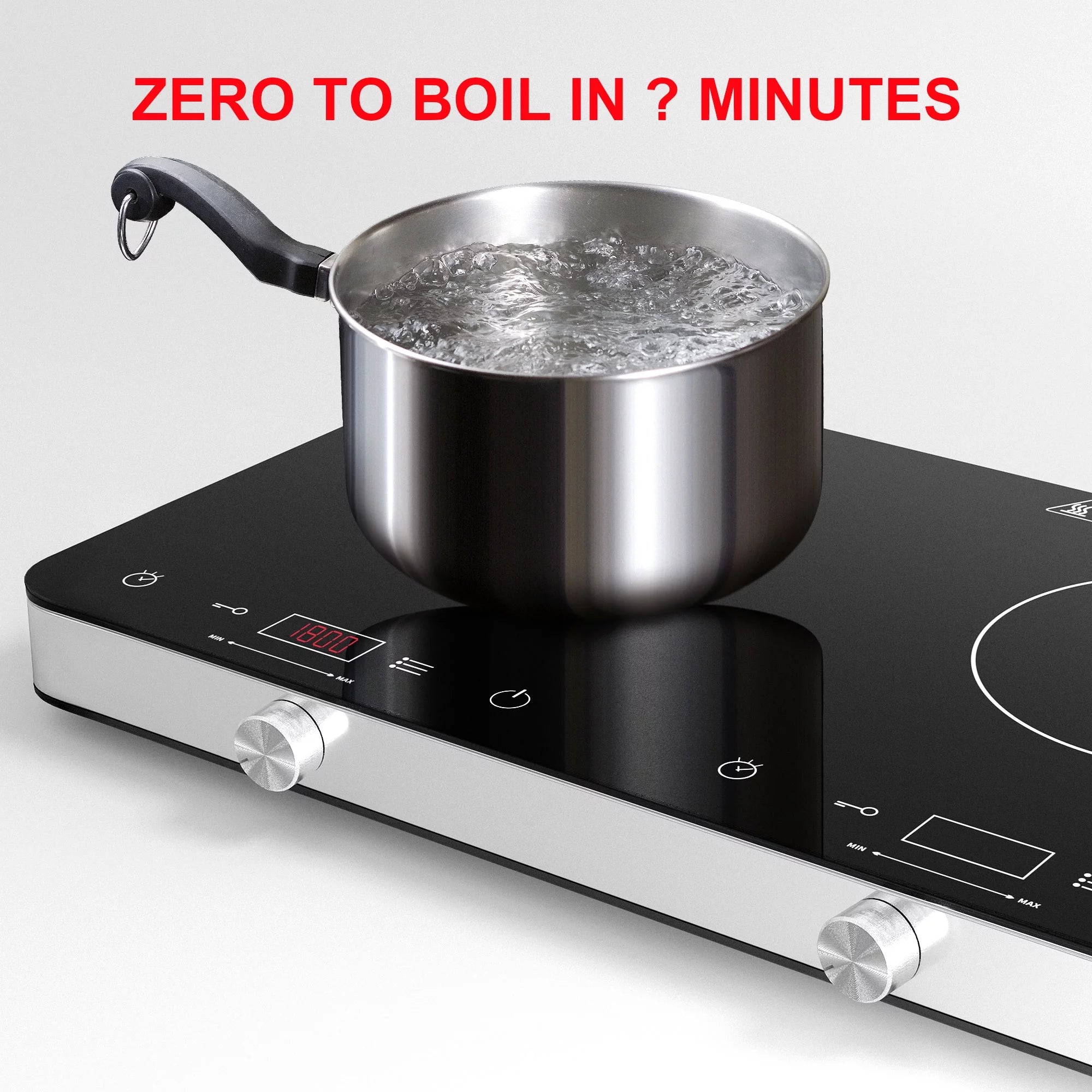 1800W Double Burner Electric Induction Cooktop K43027
