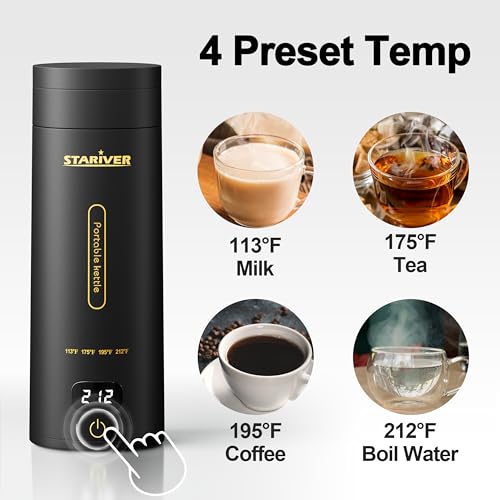 Portable Electric Kettle, 304 Stainless Steel H261