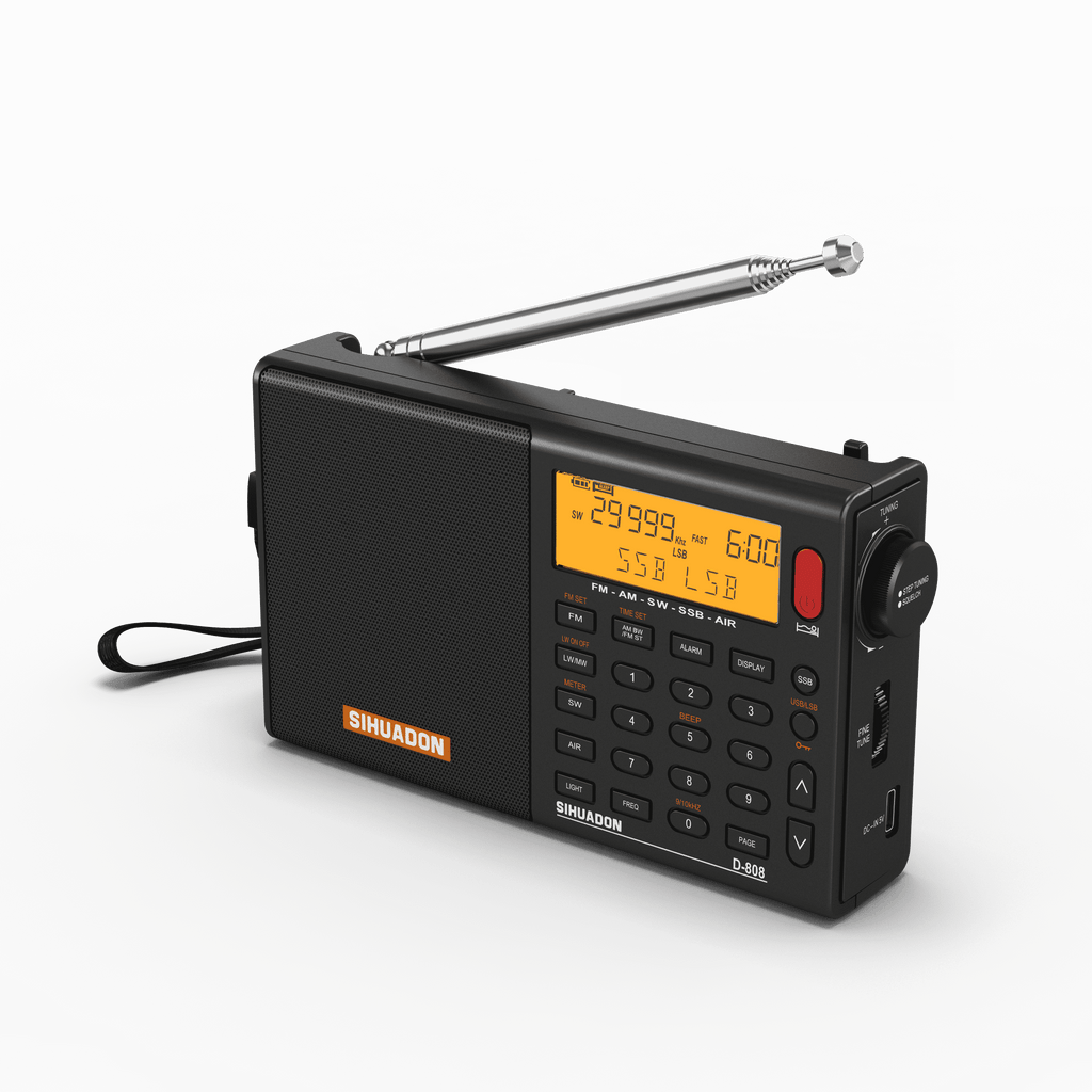 FM/SW/MW/LW SSB AIR RDS Multi Band Portable Digital Radio I8303