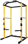 1000-Pound Capacity Adjustable Power Cage with J-Hooks and Dip Bars U3891