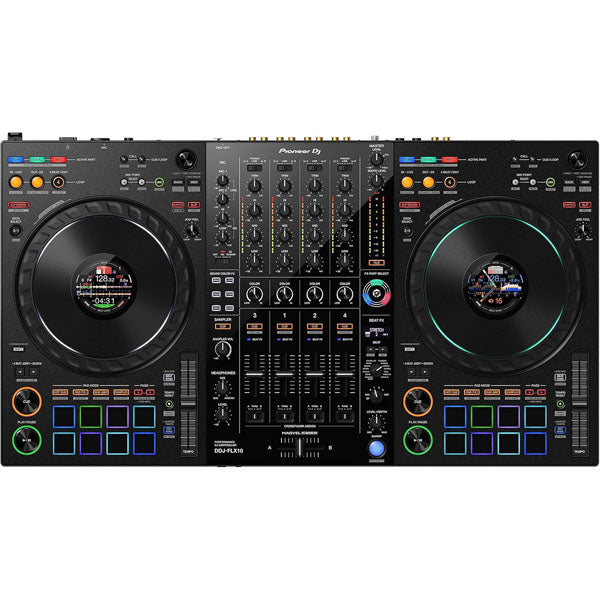Black 4-deck DJ Controller W614482