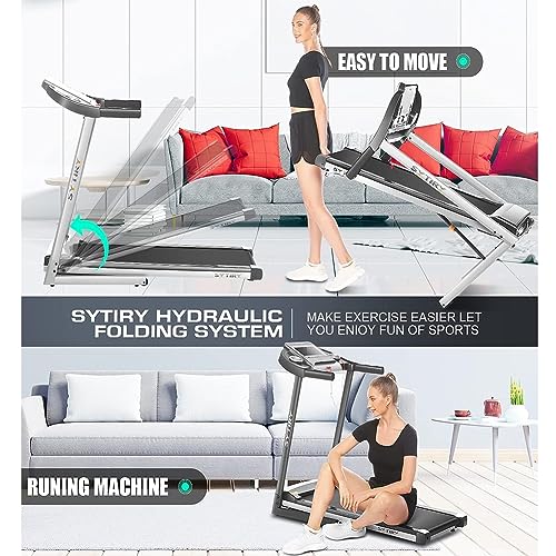 Smart Folding Treadmill Machine with TV Screen and WiFi T417