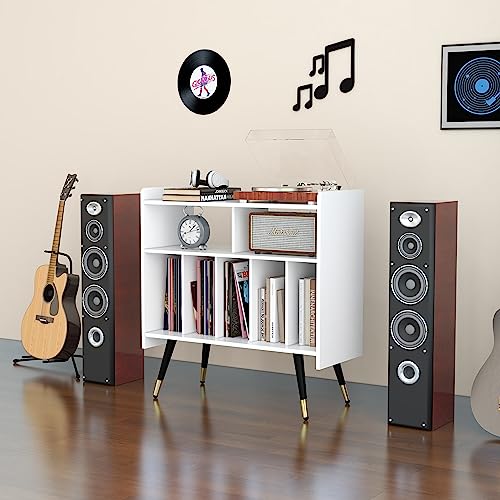 Black Vinyl Record Storage Cabinet W267347