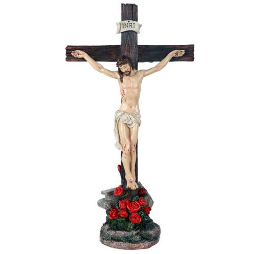 15 inch Crucifix Tabletop Decor B4378