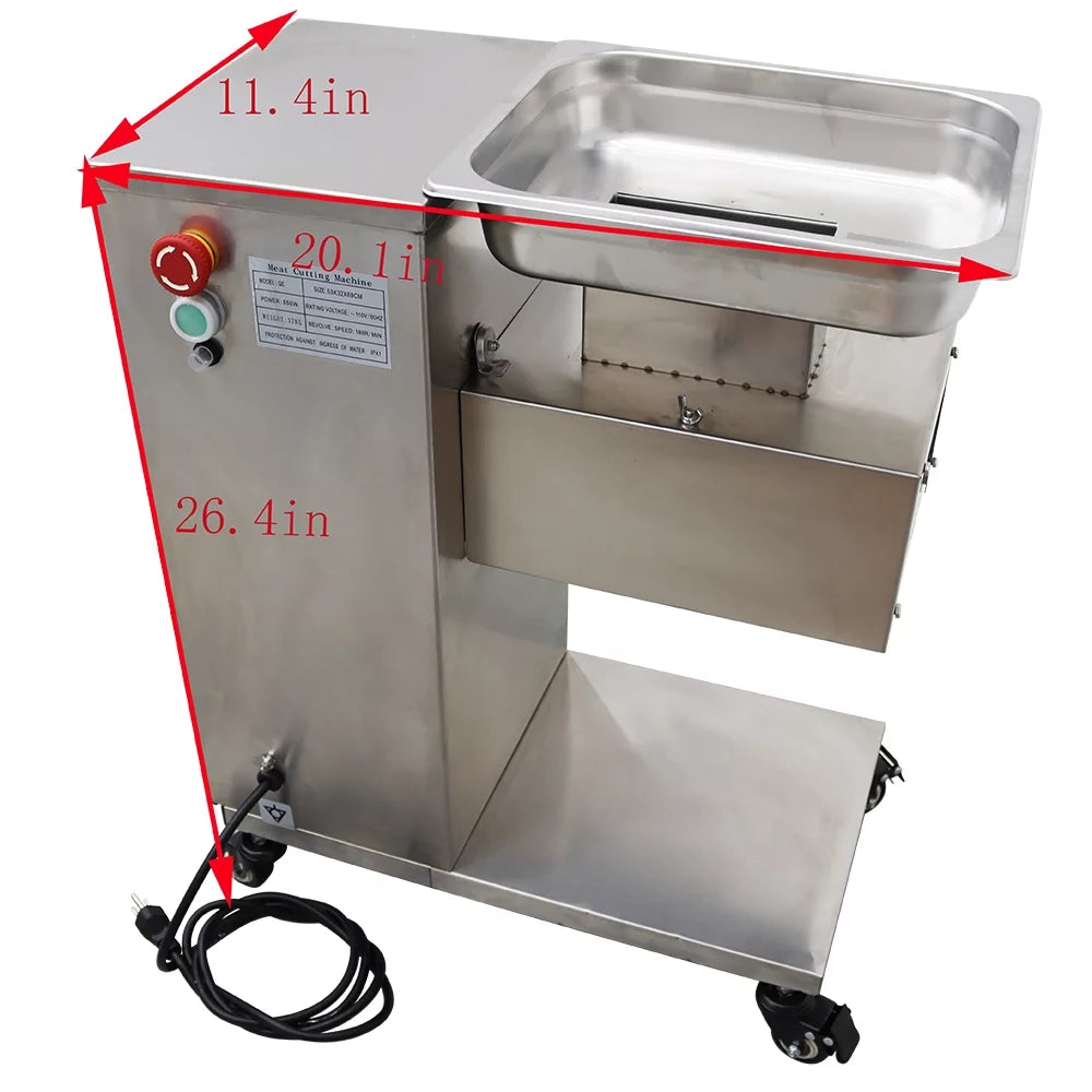 Electric Meat Cutting Machine Meat Slicer Dicing Machine with 10mm Blade C99029