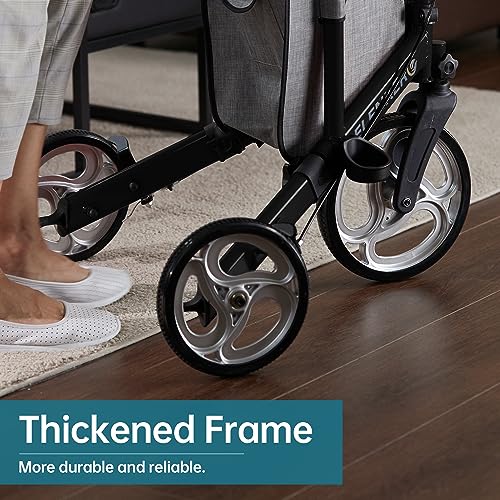 Blue 3 Wheel Rollator with 10” Wheels F586330