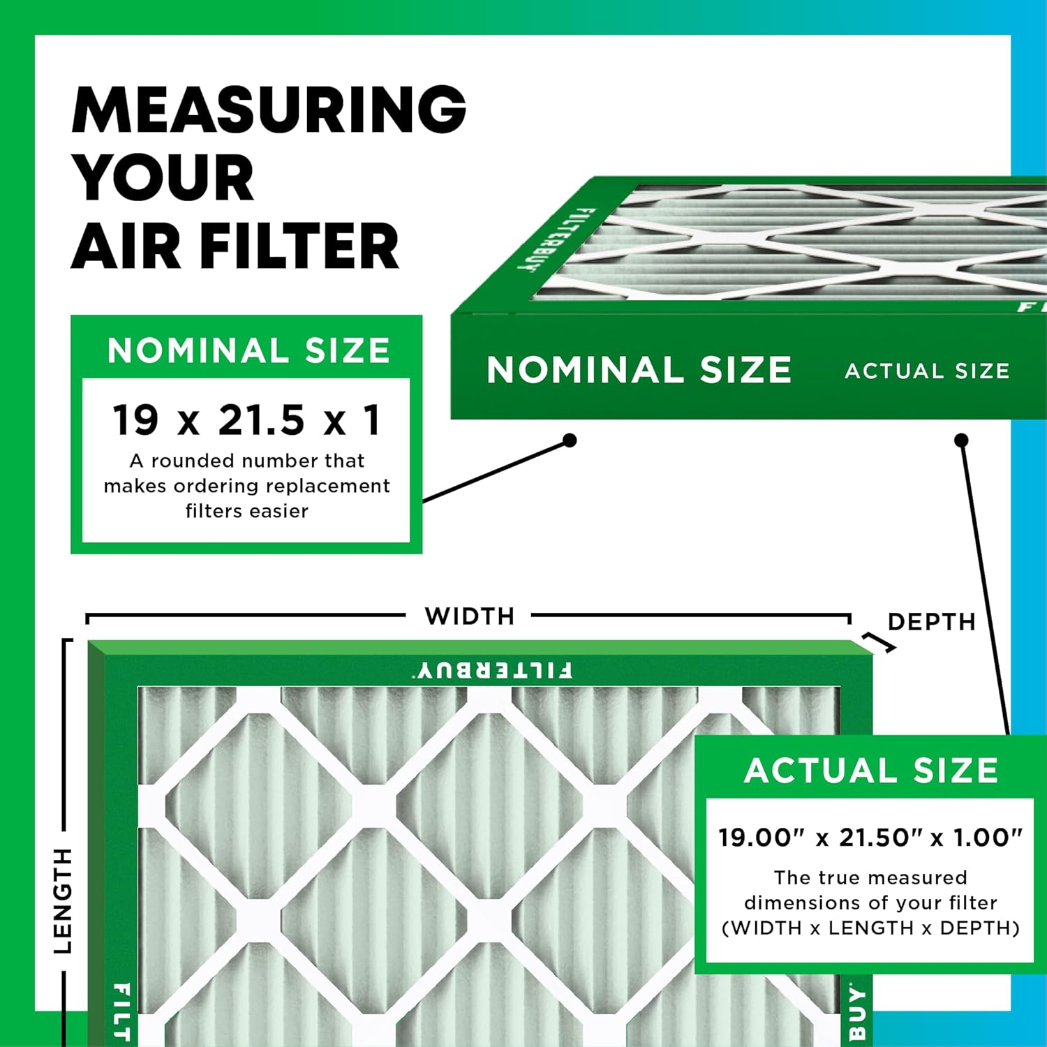 19x21.5x1 MERV 8 Pleated Air Filter (4-Pack) M87578