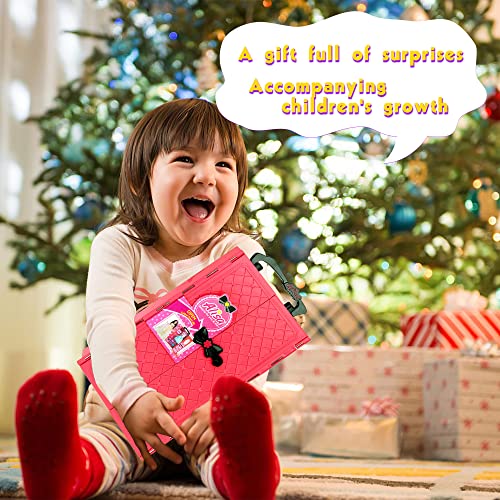 105 Pcs Doll and Closet Playset Wardrobe Set Including One Doll Wardrobe Shoes Rack Dress Shoes Hangers Necklace D719