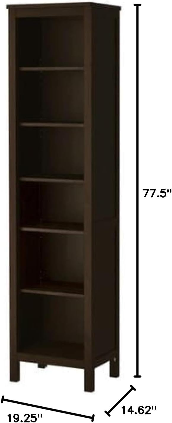 Black Brown Bookcase Q585