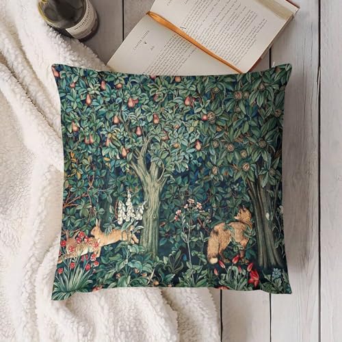 Set of 2 18x18 Inch Floral Throw Pillow Covers X799