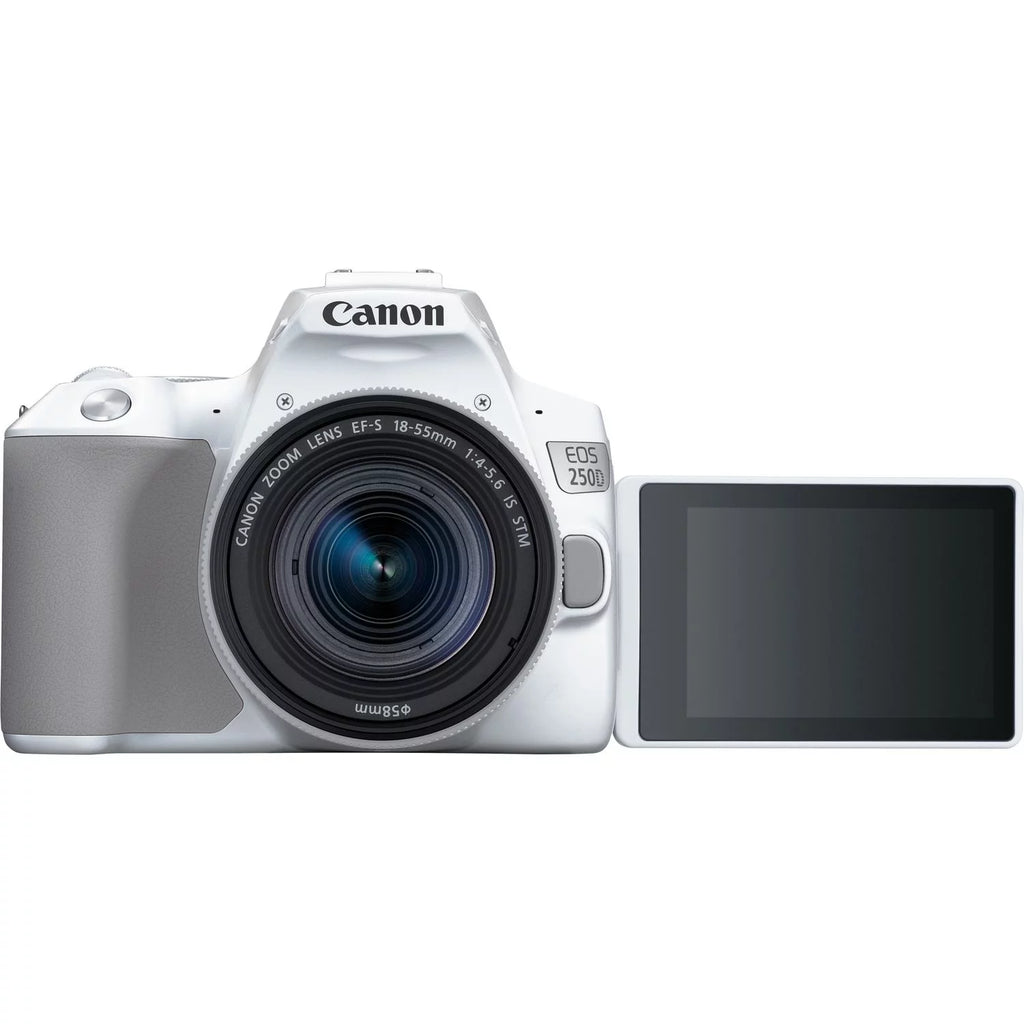 White 18-55mm Lens DSLR Camera Q200