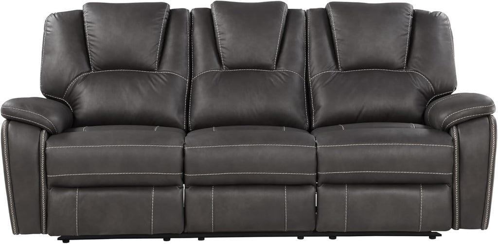 Charcoal Reclining Loveseat and 3-Seat Sofa Set A8024
