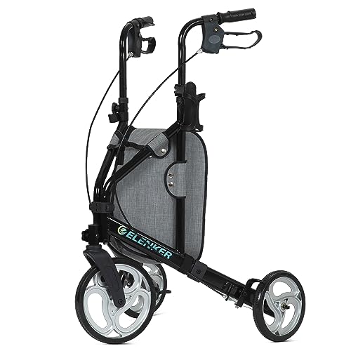 Blue 3 Wheel Rollator with 10” Wheels F586330