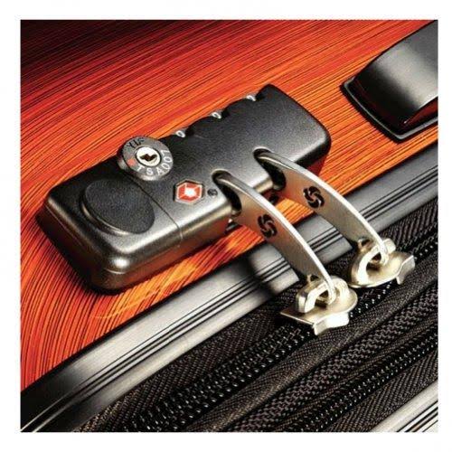 Black Medium Expandable Spinner Suitcase I804