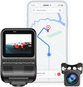 2K 1440P Front and Rear Dash Cam with WiFi GPS Night Vision D4812