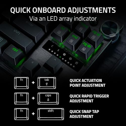 Analog Optical Switch 60% Gaming Keyboard with Doubleshot PBT Keycaps Black L3320