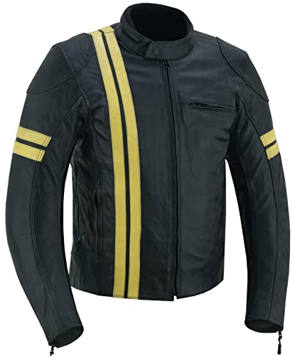 Leather Motorbike Motorcycle Jacket J417013
