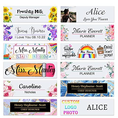 Custom Acrylic Nameplate Desk Plaque P4405