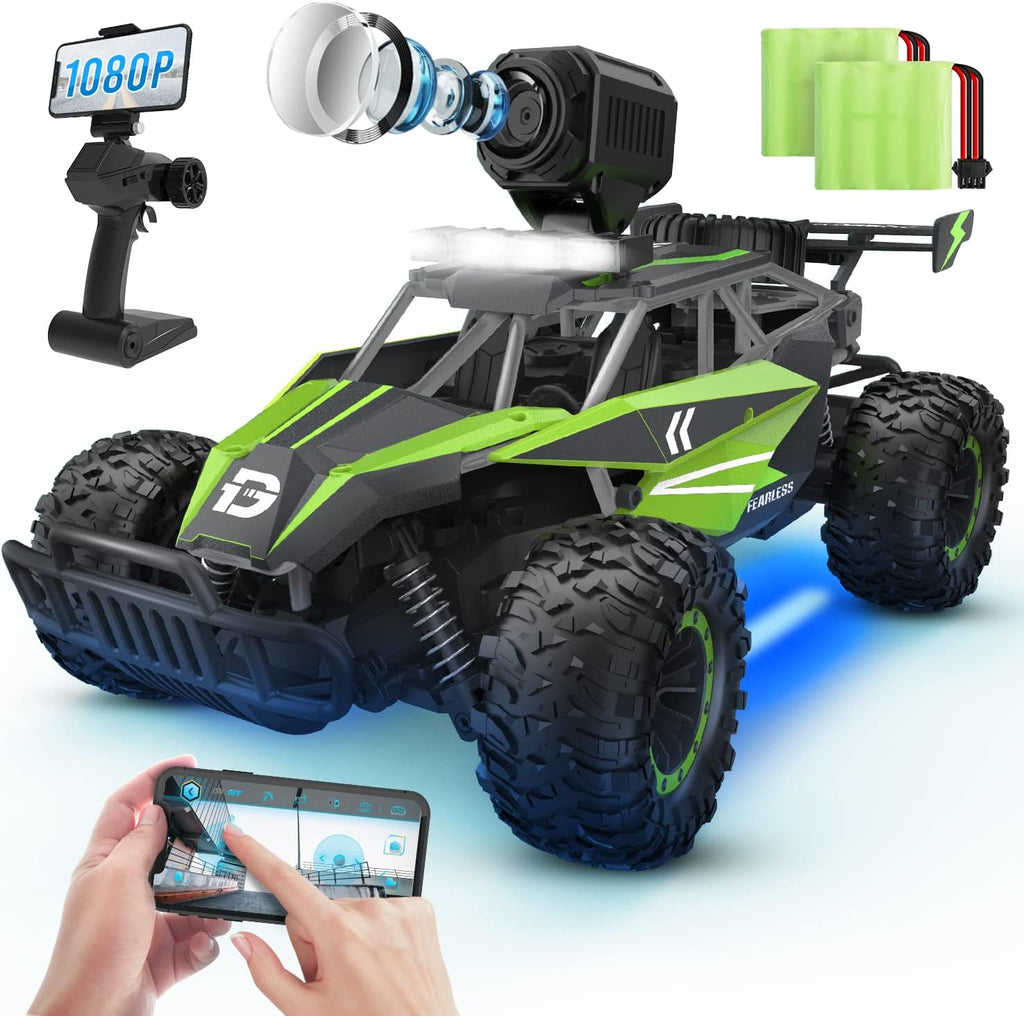 1/16 Scale Remote Control Car with 720P HD FPV Camera and 2 Batteries R98627