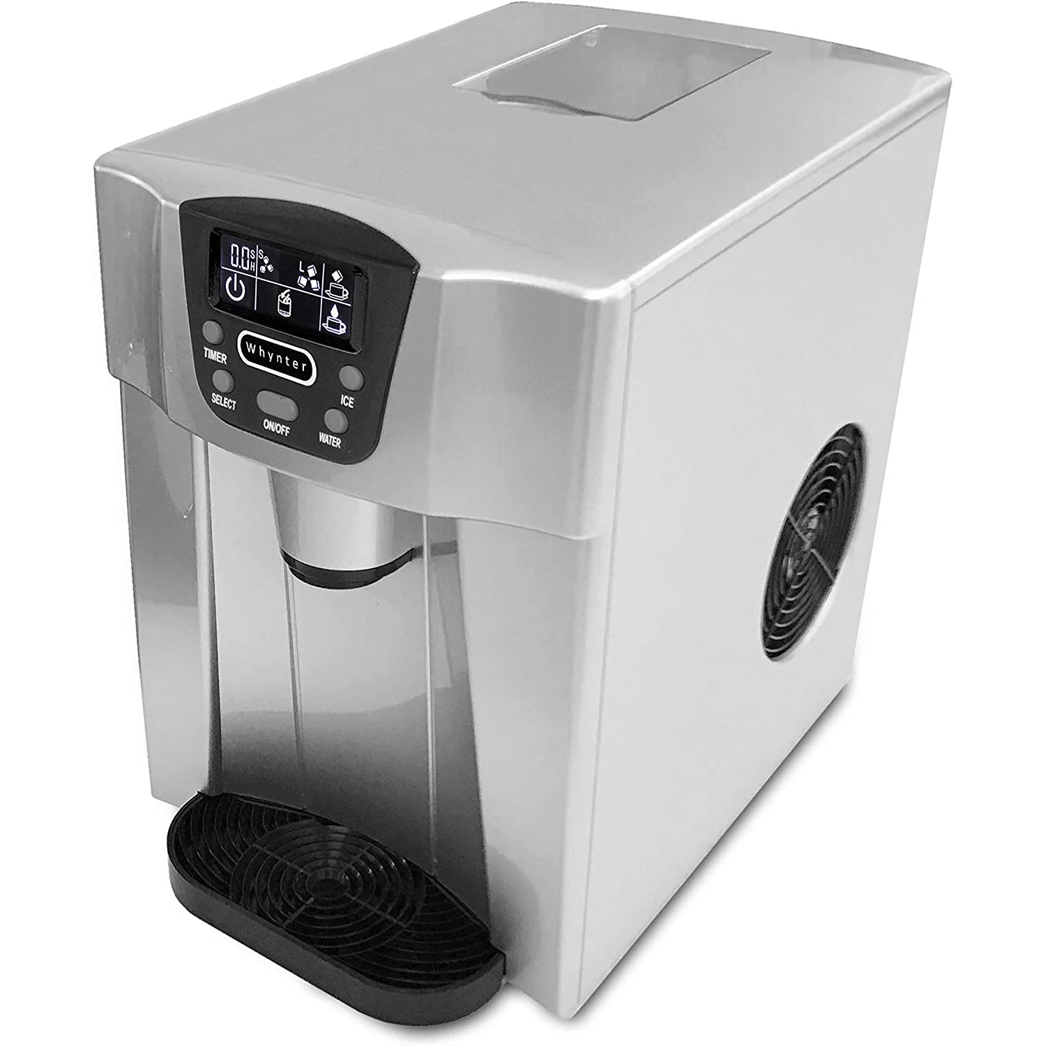 Countertop Ice Maker and Water Dispenser Silver S18220