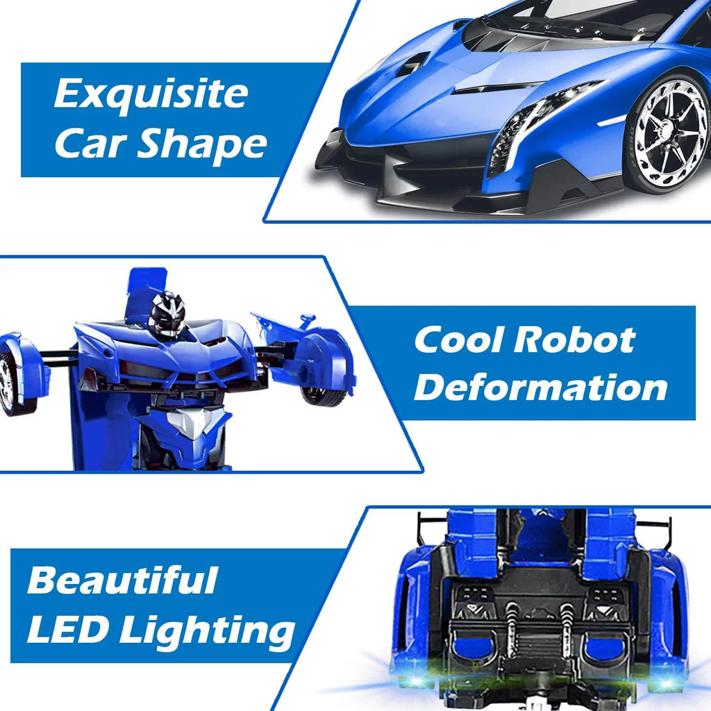2-in-1 Transform Robot RC Racing Car, 1:18 Scale N332