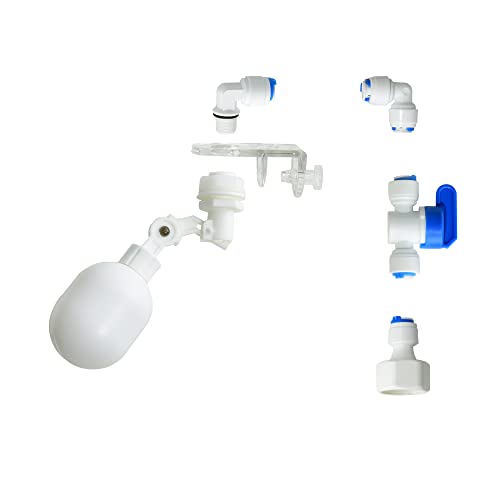 1/4 inch Plastic Adjustable Tube Float Valve Kit for Aquarium Water Purifiers R4816