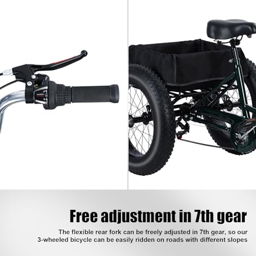 20 Inch 3 Wheeled Fat Tire Drift Trike with Double Disc Brake J89079