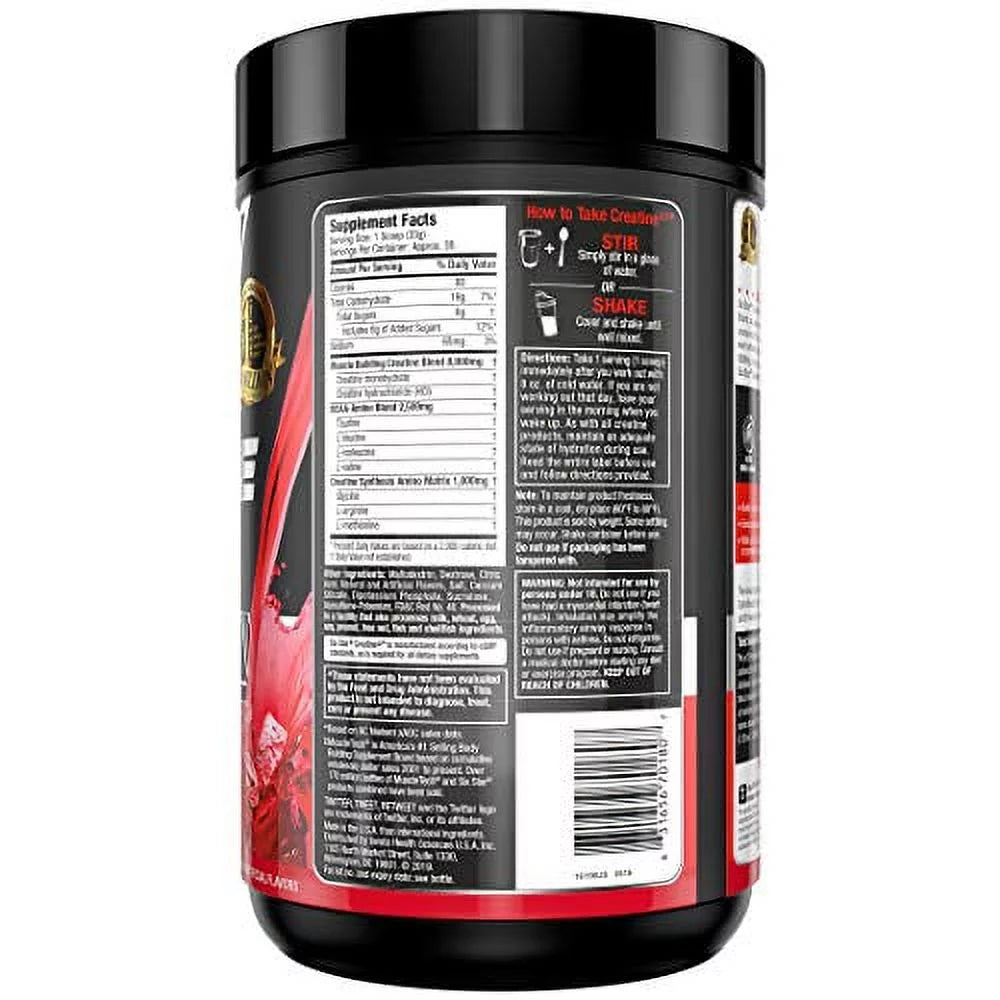 Fruit Punch Creatine BCAA Amino Acid Blend Powder, 2.52 lbs, 30 Servings V9922