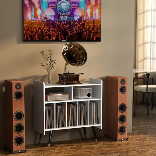 Black Vinyl Record Storage Cabinet W267347