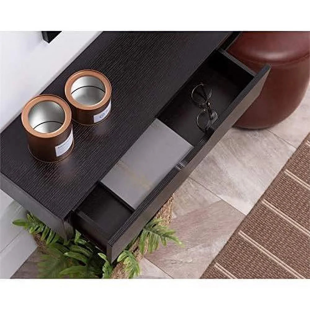 Cappuccino Wood Floating TV Stand Q45761