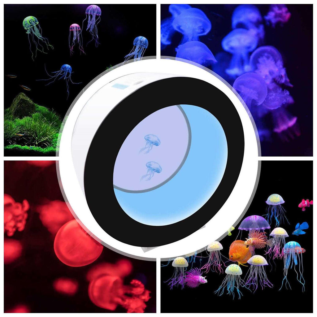 Acrylic Jellyfish Aquarium Electronic Fish Tank LED 18L E3836