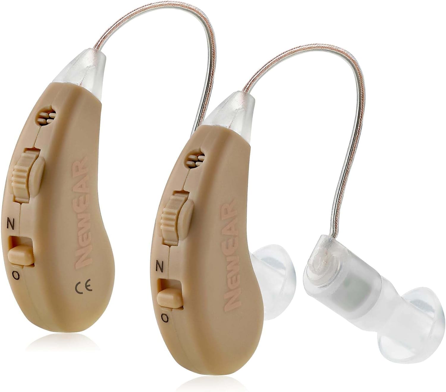 Rechargeable Behind the Ear Digital Hearing Amplifier Pair with USB Charging Dock K39134