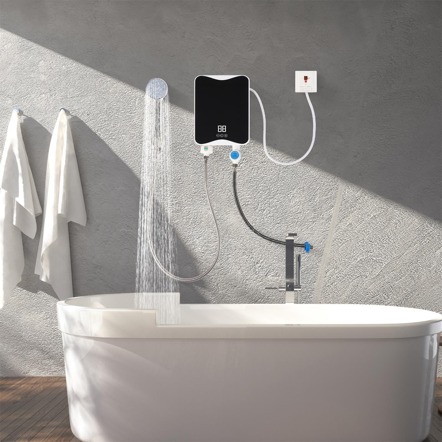 Electronic Instant Water Heater Tankless Mini Hot Water Heater 5500W H51112
